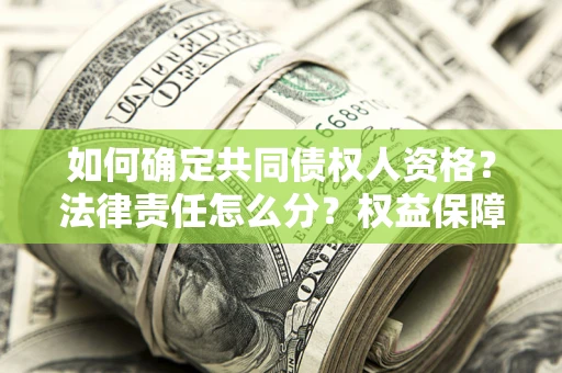 济南如何确定共同债权人资格？法律责任怎么分？权益保障技巧揭秘！