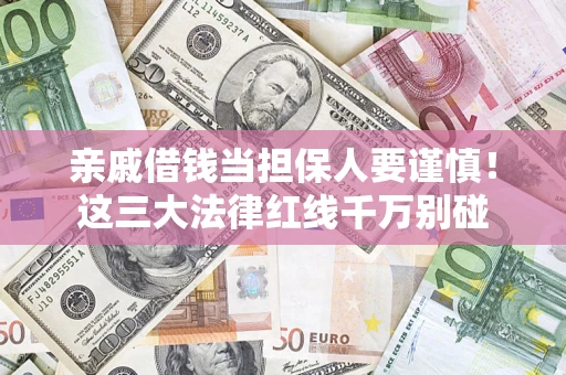 济南亲戚借钱当担保人要谨慎！这三大法律红线千万别碰