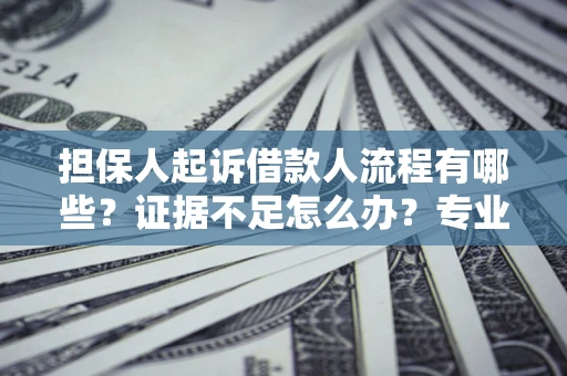 济南担保人起诉借款人流程有哪些？证据不足怎么办？专业律师解答