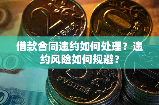 济南借款合同违约如何处理？违约风险如何规避？