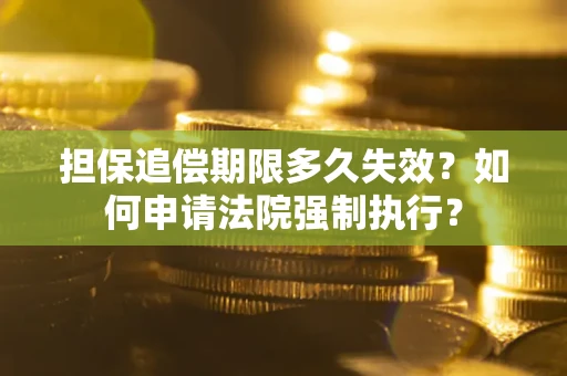 济南担保追偿期限多久失效？如何申请法院强制执行？