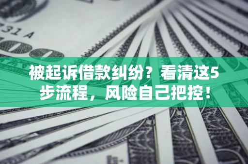 济南被起诉借款纠纷？看清这5步流程，风险自己把控！